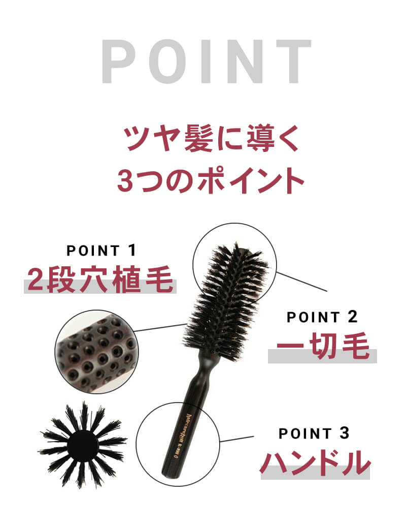 税込】 ホンゴK-408SS ホンゴ ヘアブラシ K-408SS ホンコ ヘアケアロールフラシ ホンゴK408SS