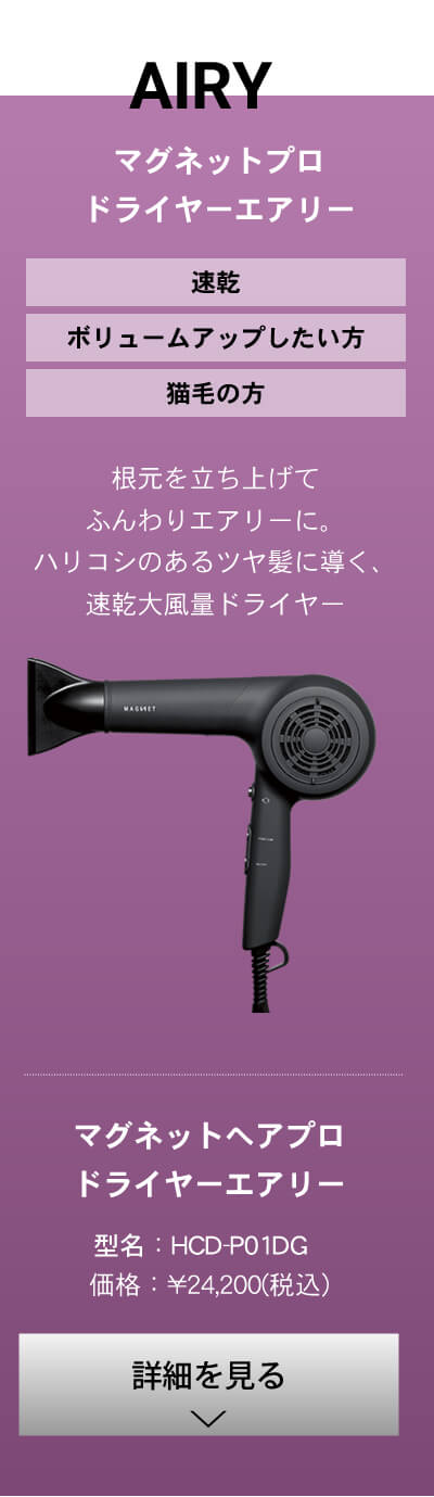 MAGNET Hair Pro dryer マグネットヘアプロ ドライヤー エアリー/モイスト