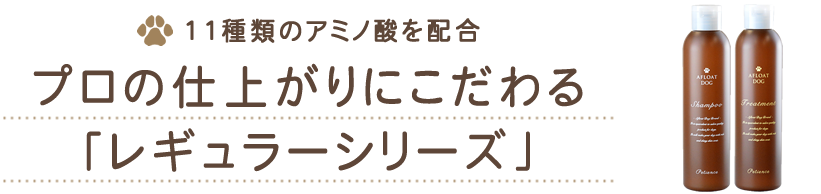 プロの仕上がりにこだわった「レギュラーシリーズ」